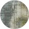 Homeroots 8' Sage Beige And Brown Round Abstract Washable Indoor Outdoor Area Rug 587322 - alternate 8