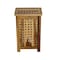Homeroots 24" Brown Solid Wood Laundry Hamper With Lid 383587 - alternate 10