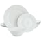 Gibson Home Everyday Embossed 12 Piece Round Ceramic Dinnerware Set in White 750121902M - alternate 1