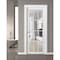 Sartodoors Solid French Door Clear Glass 12 lites, Felicia 3355 White Silk, Single Regular Panel Frame Trims FELICIA3355ID-WS-36 - alternate 5