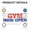 Signmission Gym Now Open, 24 Inch x 72 Inch, Vinyl Banner B-72-30684 - alternate 5
