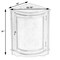Homeroots 23in Brown Standard Accent Cabinet 389716 - alternate 8