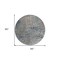 Homeroots 8' Silver Blue And Brown Round Abstract Washable Indoor Outdoor Area Rug 596832 - alternate 8