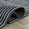 World Rug Gallery Bohemian Stripes Washable Non Slip Runner Rug 2 ft x 8 ft Black WR73BLACK2X8 - alternate 8