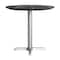 Flash Furniture Commercial All-Weather 31.25" Black Faux Marble HPL Tabletop with Silver X Base ST-RD31-BKMAR-T2222S-GG - alternate 8