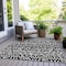 Homeroots 5' X 8' Black And Ivory Southwestern Washable Indoor Outdoor Area Rug 594149 - alternate 9