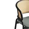 Leisuremod Ervilla Dining Arm Chair with Wicker Back and Leather Seat in Gray EC20GR-L - alternate 10