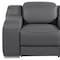 Homeroots 41" Dark Gray Italian Leather Wall Hugger Recliner With USB 634542 - alternate 9