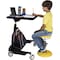 Kore Design Kids Sit-Stand Mobile Student Desk for Schools, Classrooms, 31in to 38in tall, Black 803946 - alternate 7