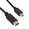 Sanoxy 2m USB 2.0 C Male to Micro-B Male Cable 480M 3A, Black SNX-CBL-LDR-U2115-1102 - alternate 1