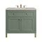 James Martin Vanities Chicago 36" Single Vanity, Smokey Celadon, w/ 3 CM Siberian Silestone Top 503-V36-SC-3SFR - alternate 1
