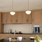 Vaxcel Eastgate 1-Light Satin Nickel Schoolhouse Globe Pendant Light with Opal Glass Shade P0459 - alternate 9