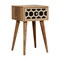 Homeroots 20" Light Brown Solid Wood One Drawer Nightstand 651816 - alternate 9