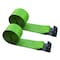 Tie 4 Safe 4'' x 30' Winch Straps w/ Black Flat Hook WLL: 5,400 lbs. Green, 2PK TWS41-30M12N-GR-C-2 - alternate 1