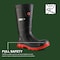 Dunlop Rubber Boot, 10D, Knee, Black; Red, PR LJEHE01.10 - alternate 7