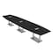 Skutchi Designs Boat Conference Table With Power, 48 in W, 192 in L, Black HAR-BOT-48x192-DOU-U999ST19-ESIL - alternate 1
