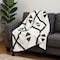 Homeroots 50" X 60" Black and White Woven Cotton Geometric Throw Blanket with Tassels 516484 - alternate 10