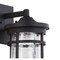 Jonathan Y Campo 7.75" Outdoor Wall Lantern Crackled Glass/Metal Integrated LED Wall Sconce, Black JYL7449A - alternate 7