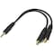 Startech.Com Stereo Splitter Cable - Phono Stereo 3.5mm (M) - Phono 2x Stereo (F) - 6in MUY1MFF - alternate 1