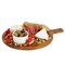 Megachef 12 Inch Acacia Wood Round Serving Board with Handle 750122189M - alternate 1