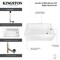 Kingston Brass 60-Inch Acrylic Rectangular 3-Wall Alcove Tub Combo w/ Waste and Overflow Drain, Right Hand Drain CVTAP603622R7 - alternate 4