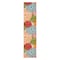 Homeroots 10' Green Orange Ivory And Blue Floral Indoor Outdoor Runner Rug 546685 - alternate 1
