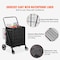 Vevor Folding Shopping Cart Rolling Grocery Cart with Double Baskets 210 LBS ZZ 509-7 - alternate 8