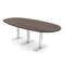 Skutchi Designs 8ft Conference Table With Power Unit | 8 Person Modular Boval Meeting Table | Harmony Series HAR-BOVL-48X96-T-H3041-NA - alternate 1