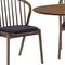 Homeroots Six Piece Brown and Black Oval Dining Set with Four Chairs and Sideboard 571713 - alternate 9