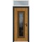 Vdomdoors Steel Door Ballucio 6644 Natural Oak Top Exterior Window Sidelite Entry Door Painted W36xH80+16 Lef BALLUCIO6644EXD-OAKW-W36xH80+16-LH-I - alternate 1
