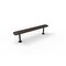 Mytcoat 6ft Outdoor Bench without Back, Surface Mount, Brown, Punched Steel, Textured Coating 804338 - alternate 1