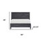 Homeroots Three Piece Gray Solid Wood Bedroom Set 523981 - alternate 7