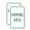 Signmission Parking Area, 18'' X 24'' 2 Signs, Heavy Gauge Aluminum, 2PK A-1824-2PACK-23462 - alternate 1