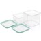 Martha Stewart 2 Piece Plastic Stackable Container Set with Lids 131106.04 - alternate 7