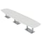 Skutchi Designs Arc Rectangle Meeting Room Table, 45 in W, 192 in L, White HAR-AREC-48X192-DOU-WA7976 - alternate 1