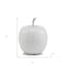 Homeroots 8" White Aluminum Decorative Apple Tabletop Sculpture 383743 - alternate 5