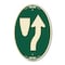Signmission Keep Right Graphic Only, 12 Inch X 18 Inch Architectural Oval, Heavy Gauge Aluminum A-OV-G-1218-23892 - alternate 1