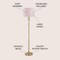 Jonathan Y Evelyn 60" Crystal / Metal LED Floor Lamp, Brass Gold/Clear JYL2030A - alternate 10