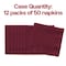 Smarty Had A Party Durable Burgundy Red Paper Beverage/Cocktail Napkins, 600PK 803122B-CASE - alternate 8