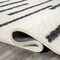 Jonathan Y Alaro Berber Stripe Shag White/Gray 4 ft. x 6 ft. Area Rug MOH402A-4 - alternate 8