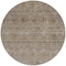 Homeroots 8' Brown And Tan Round Floral Washable Indoor Outdoor Area Rug 605713 - alternate 7