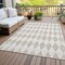 Homeroots 8' X 10' Beige Geometric Washable Indoor Outdoor Area Rug 577010 - alternate 9