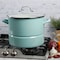Kenmore 16 Quart Stainless Steel Pot in Blue with Steamer Insert and Glass Lid 126394.03 - alternate 8