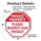 Signmission Private Property Please Respect Our, 6 inch X 6 inch, Plastic Sign, 2PK OC-P-2PACK-6-149 - alternate 7