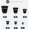 Hc Companies Eclipse 16'' Black Planter with Saucer ECA16000G18 - alternate 6
