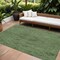 Homeroots 9' X 12' Fern Green And Dark Green Floral Washable Indoor Outdoor Area Rug 604226 - alternate 1