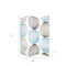 Homeroots 72" Blue Canvas Folding Three Panel Screen Room Divider 274626 - alternate 6