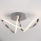 Jonathan Y Chantelle 19.5" 1-Light Modern Minimalist Aluminum Loop Integrated LED Semi Flush Mount, Nickel JYL1701A - alternate 12