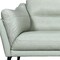 Homeroots 87" Mint Green Leather Sofa With Black Legs 546413 - alternate 9