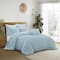 Homeroots Blue Queen Polyester 180 Thread Count Washable Duvet Cover Set 529026 - alternate 9
